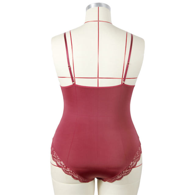 Sexy Spaghetti Strap Teddies Lingerie Lace Lace Bodysuit For Women PQ7835A