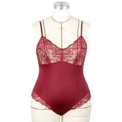 Sexy Spaghetti Strap Teddies Lingerie Lace Lace Bodysuit For Women PQ7835A