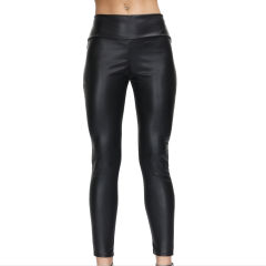 Steampunk PVC Club Pants Faux Leather Wetlook Trousers For Women PQLK1116C