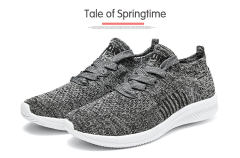 Wholesale Men Knited Lightweight Jogging Sneakers Breathable Comfortable Sofe  Mesh Running Shoes MX-L802A