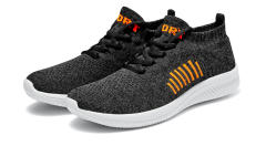 Wholesale Men Knited Lightweight Jogging Sneakers Breathable Comfortable Sofe  Mesh Running Shoes MX-L802A