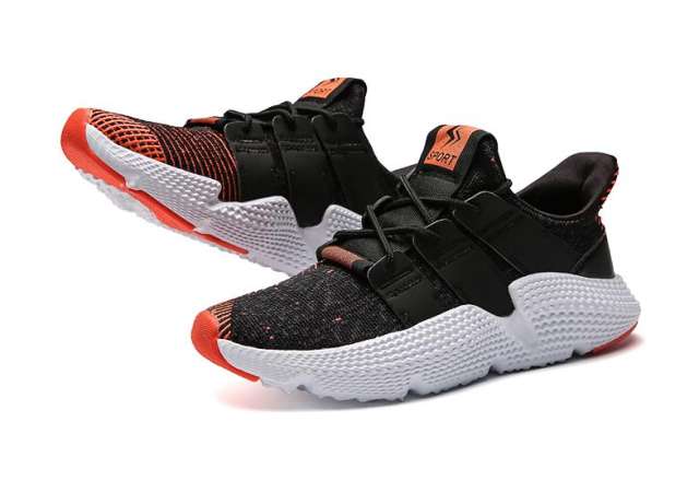 Wholesale Men Lightweight Knited Sneakers Breathable Soft Comfortabel Mesh Running Shoes MX-8001B Size 39-46