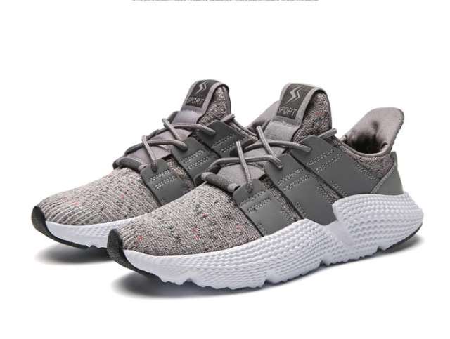 Wholesale Men Lightweight Knited Sneakers Breathable Soft Comfortabel Mesh Running Shoes MX-8001C Size 39-46