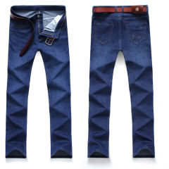 Black Summer Casual Trousers Plus Size Denim Pants Fashion Men Jeans PQ5155E