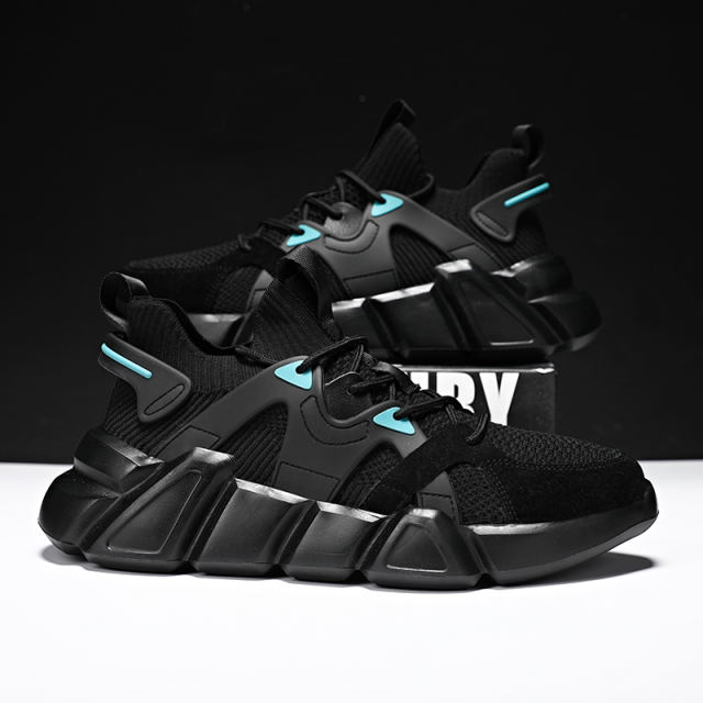 Wholesale Men Lightweight Knited Sneakers Breathable Soft Comfortabel Mesh Running Shoes WK-G82A