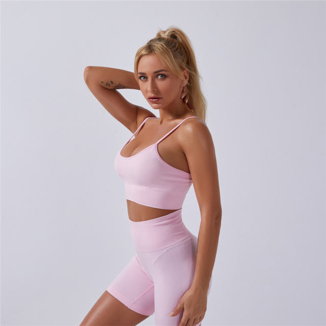 Green Seamless Ourdoor Sportwear Sport Apparel Sexy Fitness Shorts PQYJ032D