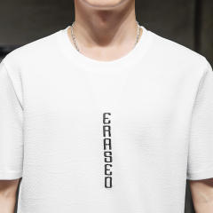 White Summer Men T-shirt For Travel Fashion Casual Tops RL8160C