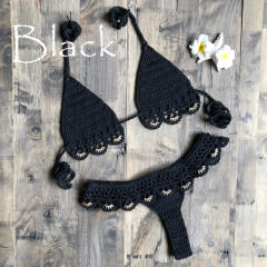 Crochet Bikini Women Micro Beachwear Swimwear PQ6613