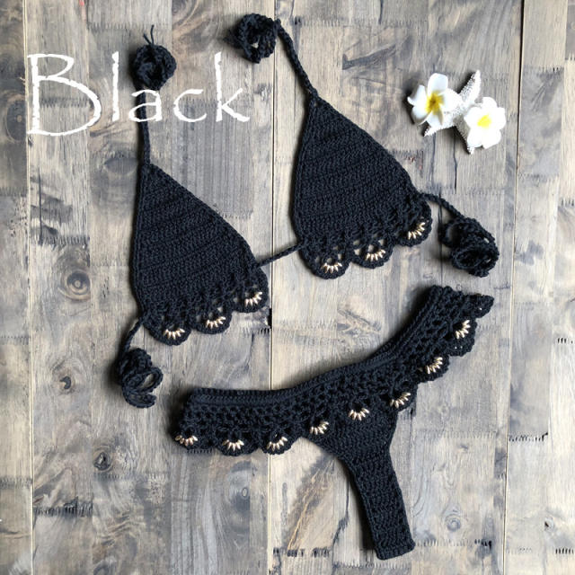 Crochet Bikini Women Micro Beachwear Swimwear PQ6613