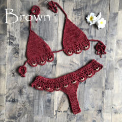 Crochet Bikini Women Micro Beachwear Swimwear PQ6613