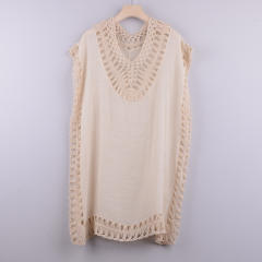 Knit Rushguard Swimwear Crochet Beach Dresses For Women PQB004