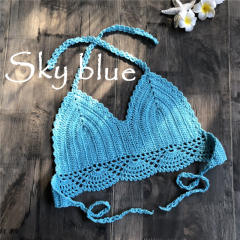 Summer Crochet Bikini Bras Sexy Beach Wear Women Swimwear PQ6906