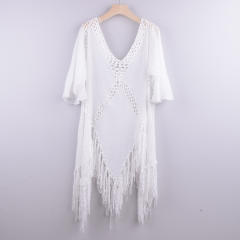 Crochet Beach Dresses For Women Knit Rushguard Swimwear PQB006