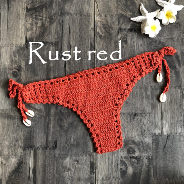 Crochet Thong For Women Micro Beach Panties Swimwear PQ3918