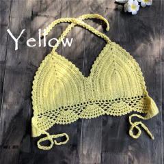 Summer Crochet Bikini Bras Sexy Beach Wear Women Swimwear PQ6906