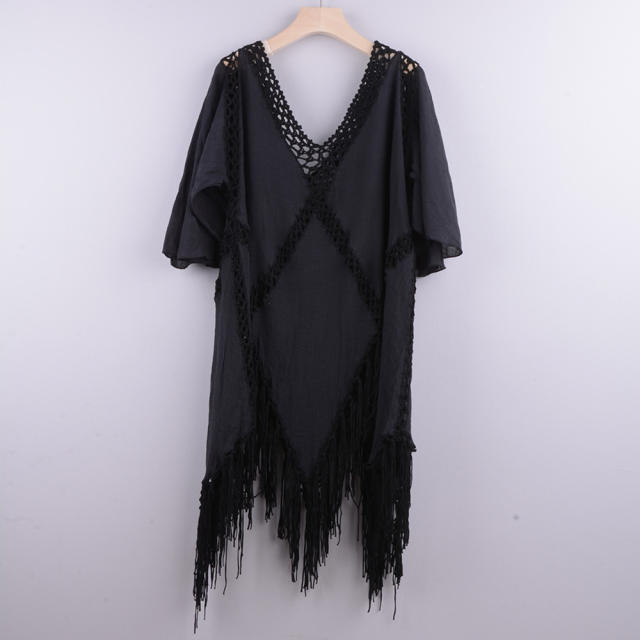 Crochet Beach Dresses For Women Knit Rushguard Swimwear PQB006