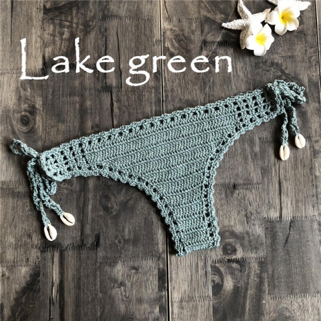 Crochet Thong For Women Micro Beach Panties Swimwear PQ3918