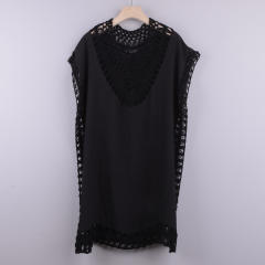 Knit Rushguard Swimwear Crochet Beach Dresses For Women PQB004