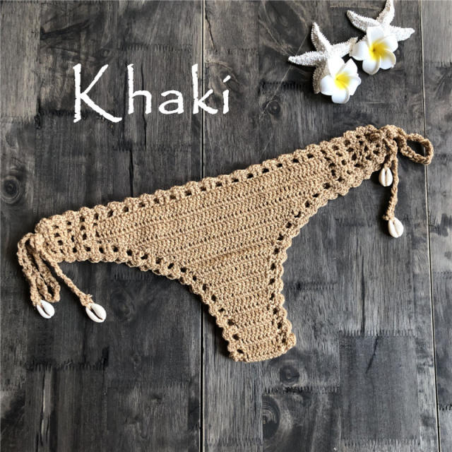 Crochet Thong For Women Micro Beach Panties Swimwear PQ3918