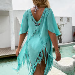 Crochet Beach Dresses For Women Knit Rushguard Swimwear PQB006