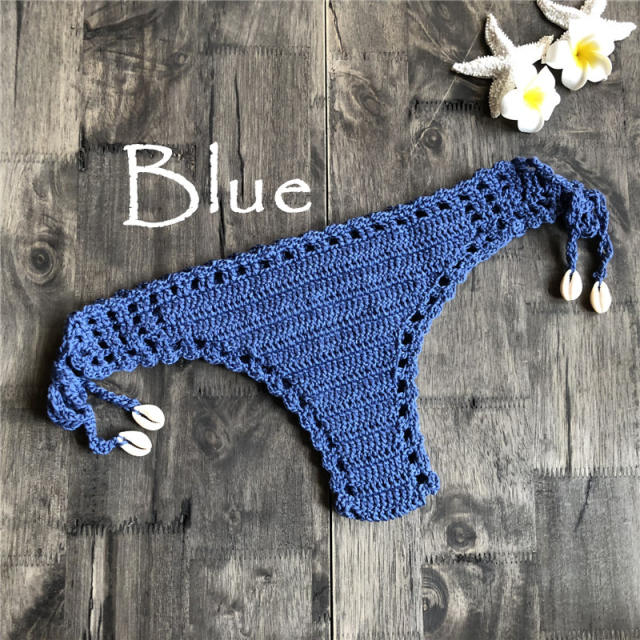 Crochet Thong For Women Micro Beach Panties Swimwear PQ3918