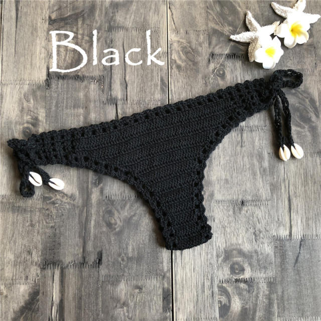 Crochet Thong For Women Micro Beach Panties Swimwear PQ3918