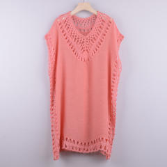 Knit Rushguard Swimwear Crochet Beach Dresses For Women PQB004