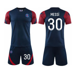 Adult Paris Saint-Germain F.C Home Soccer Jersey Messi Football Uniforms PQME001A
