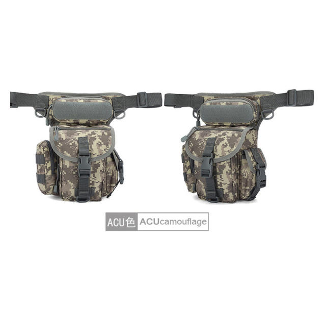 ACU Tactical Waist Packs Drop Leg Bag for Men Ourdoor Backpacks PQ1003A