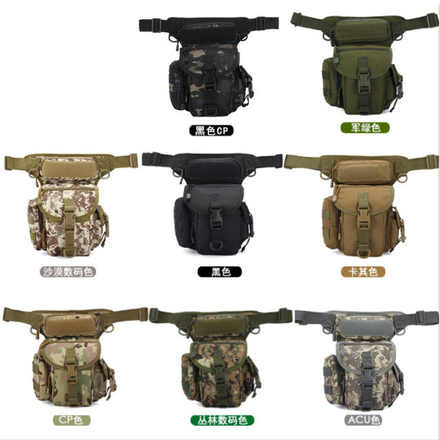 ACU Tactical Waist Packs Drop Leg Bag for Men Ourdoor Backpacks PQ1003A