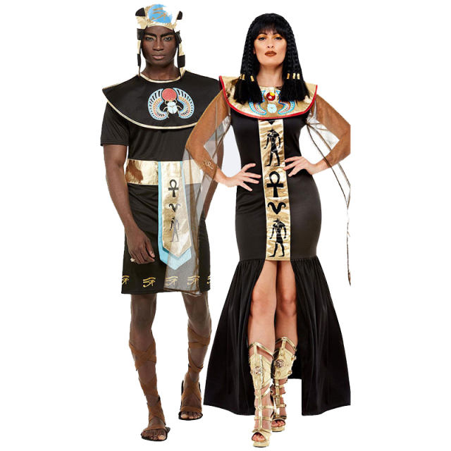 Queen of Ancient Egypt Fancy Dress Halloween Pharaoh Costume PQ1400A