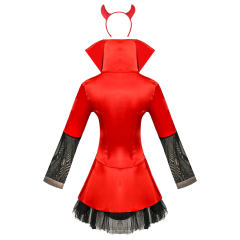 Red Halloween Evil Fancy Dress Carnival Haunted House Costume PQ113A