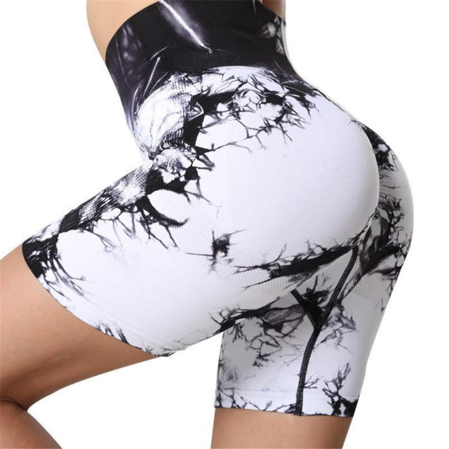 Women Seamless Workout Shorts High Waist Yoga Short Pants PQ9126B