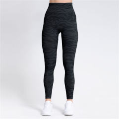 Black High Waist Yoga Pants Women Bubble Butt Seamless Athletic Leggings PQ9124B