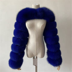 Red Winter Coat Women Faux Fur Shawl Long Sleeve Vest PQ00236C