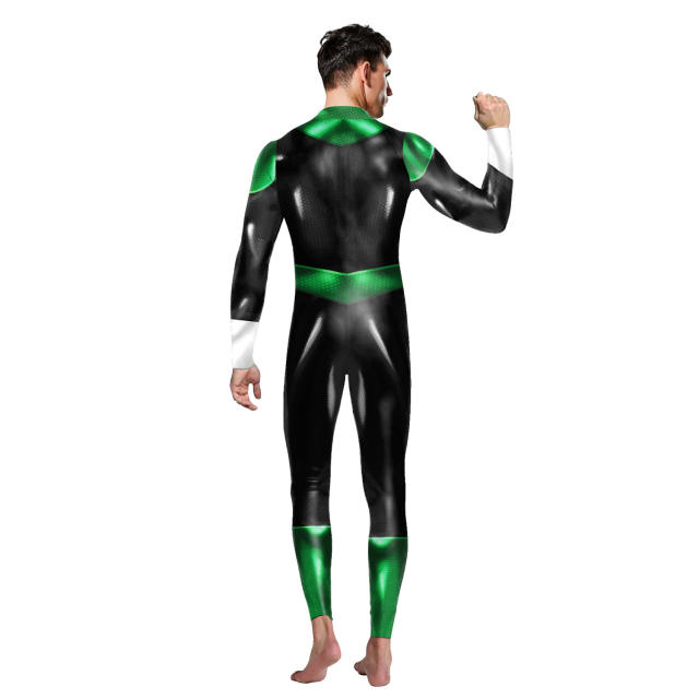 Men Super Hero Jumpsuit Halloween Comic Superhero Costume PQ142-019