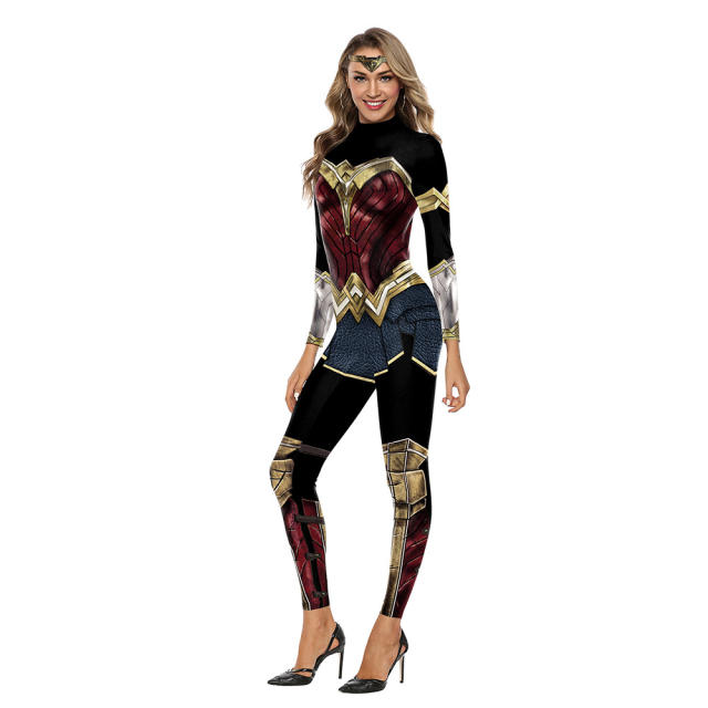 Woman Justice League Comic Superhero Costume Super Hero Jumpsuit PQ142-006