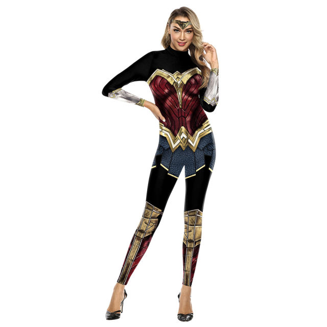 Woman Justice League Comic Superhero Costume Super Hero Jumpsuit PQ142-006