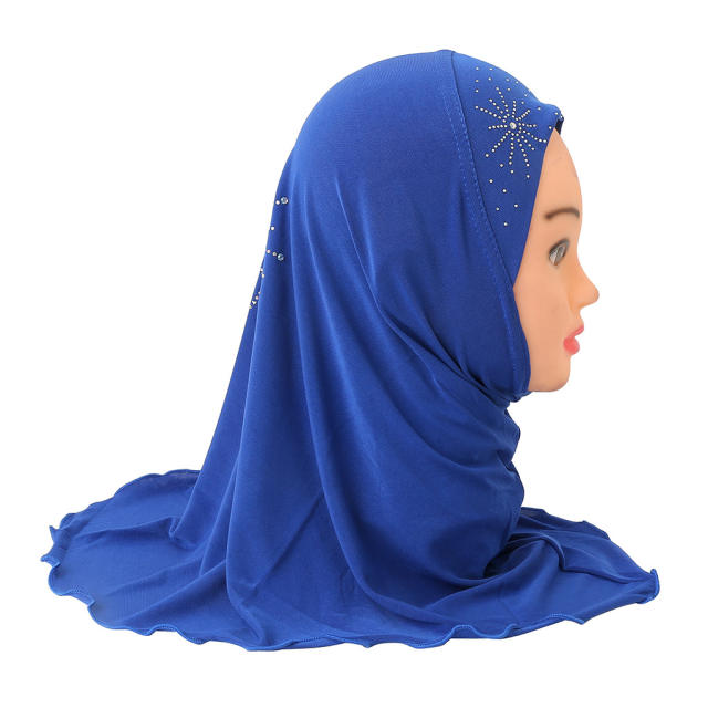 Wholesale Children Middle East Kerchief Kid Ethnic Ice Silk Scarf PQH042