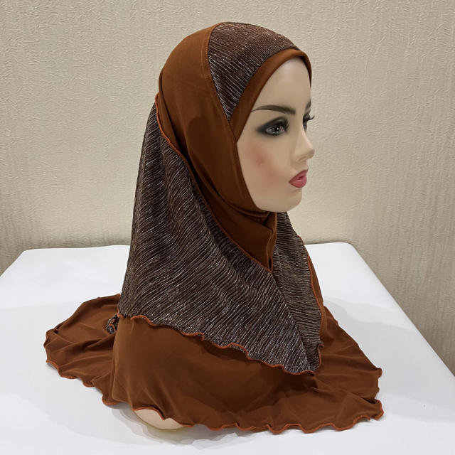 Wholesale Women Middle East Kerchief Ethnic Lady Cotton Scarf PQH076