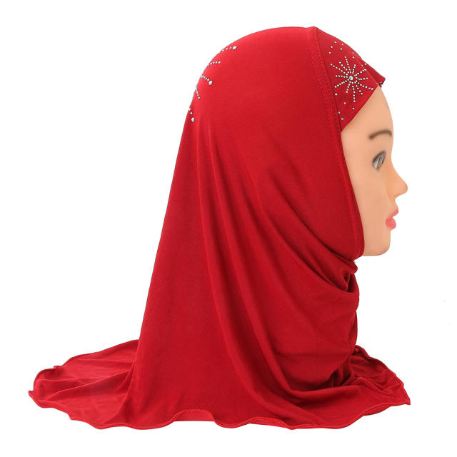 Wholesale Children Middle East Kerchief Kid Ethnic Ice Silk Scarf PQH042