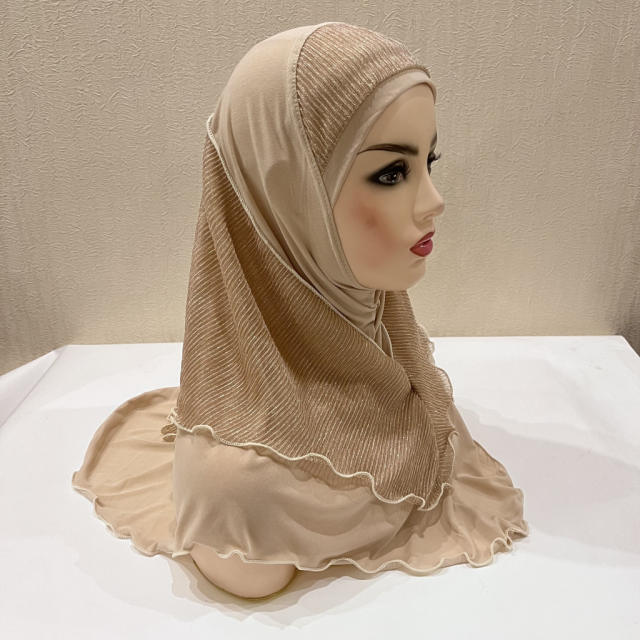 Wholesale Women Middle East Kerchief Ethnic Lady Cotton Scarf PQH076
