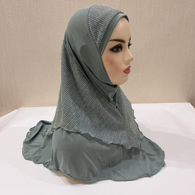 Wholesale Women Middle East Kerchief Ethnic Lady Cotton Scarf PQH076