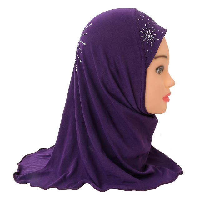 Wholesale Children Middle East Kerchief Kid Ethnic Ice Silk Scarf PQH042