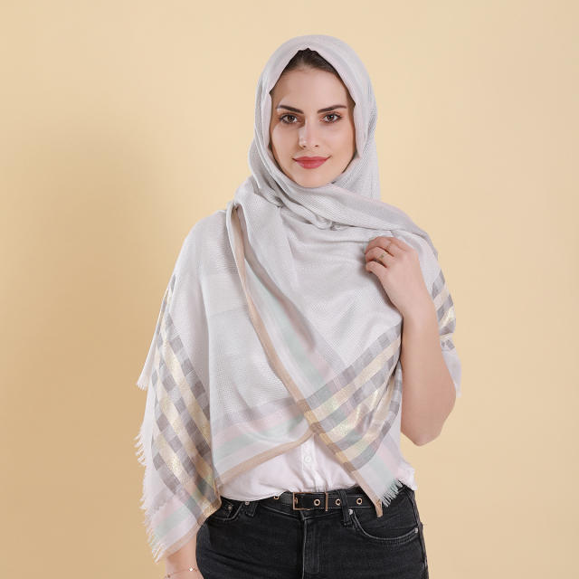 Wholesale Fashion Ethnic Scarf Middle East Muslim Hijab For Women PQ01896B
