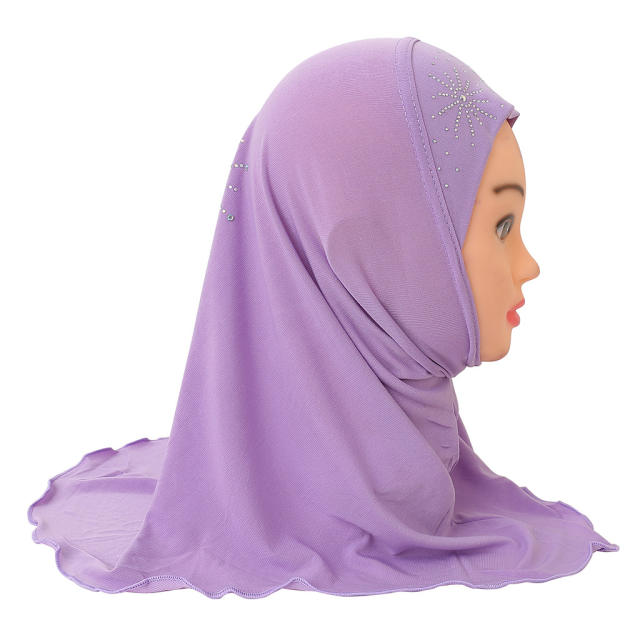 Wholesale Kid Ethnic Ice Silk Scarf Children Middle East Kerchief PQH042