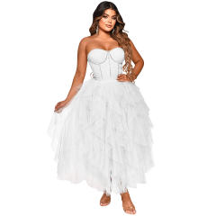 Red Sexy Rhinestone Cocktail Tutu Dresses Sequin Evening Dress PQ5709B