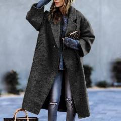 Fashion Women Woolen Jacket Warm Casual Winter Coat PQ8753A