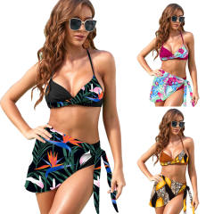 2023 Vintage Bikini Women Beachwear Print Swimwear PQ121