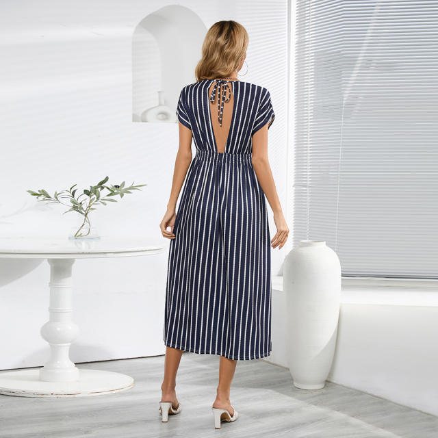 Short Sleeve Summer Maxi Dress Women's Casual Dresses PQLQ585